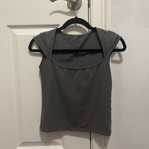 John Gault Brandy Melville Grey Shirt - Size S